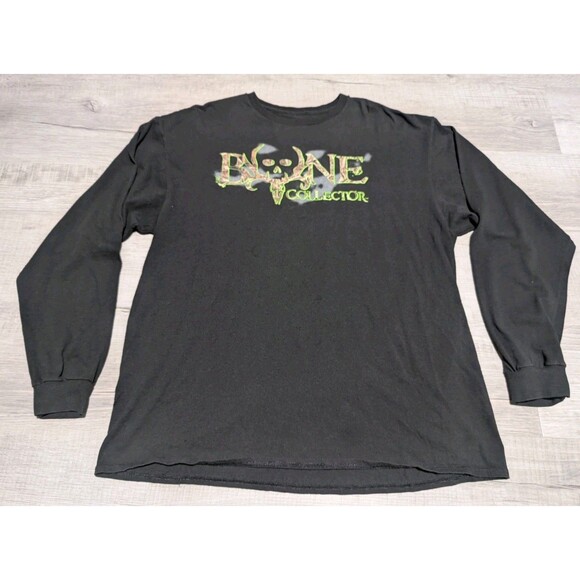 Bone Collector Long Sleeve T-Shirt 100% Cotton Men's Size XL Black Hunting - Picture 1 of 6